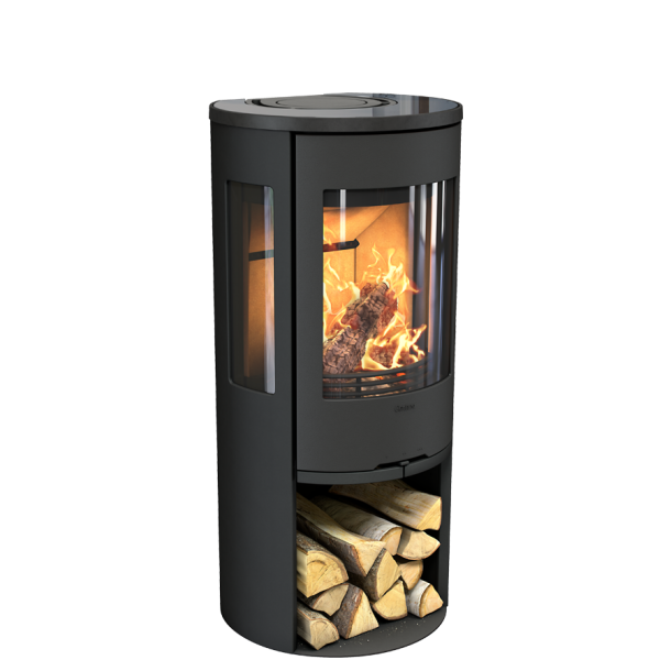 Contura 556 style sort med glastop