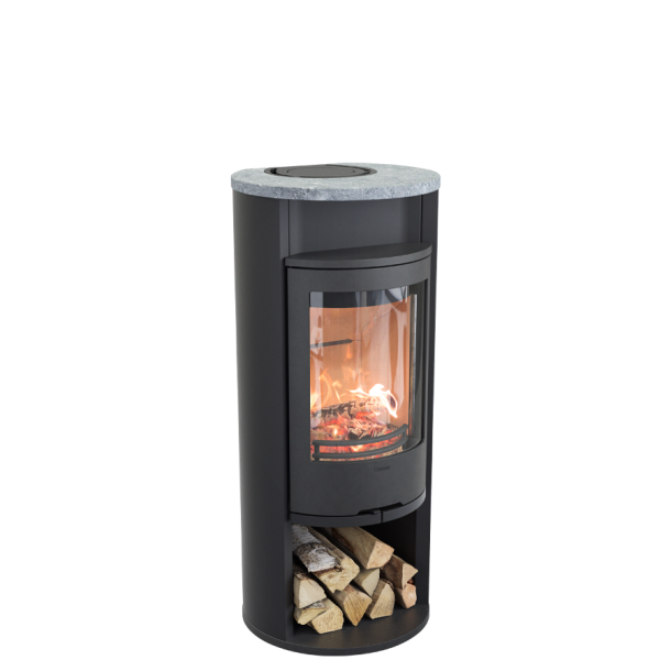 Contura 610 style sort fedtstenstop og bagefag