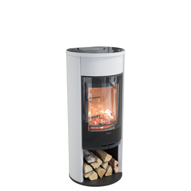Contura 610G style hvid med glastop
