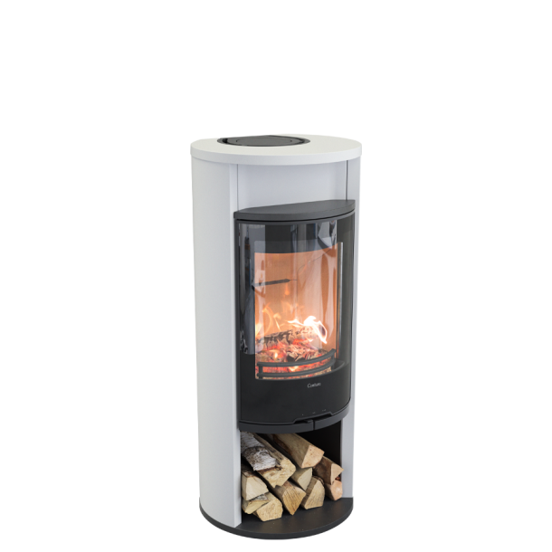 Contura 610G style hvid med bagefag