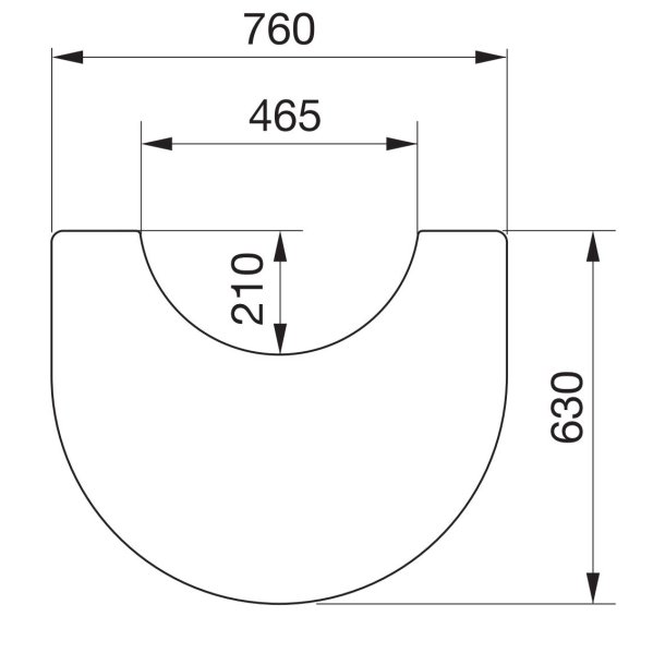 Contura glasplade til 500/586 kort model