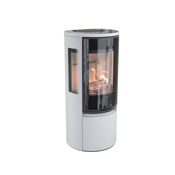 Contura 556G style hvid med glastop