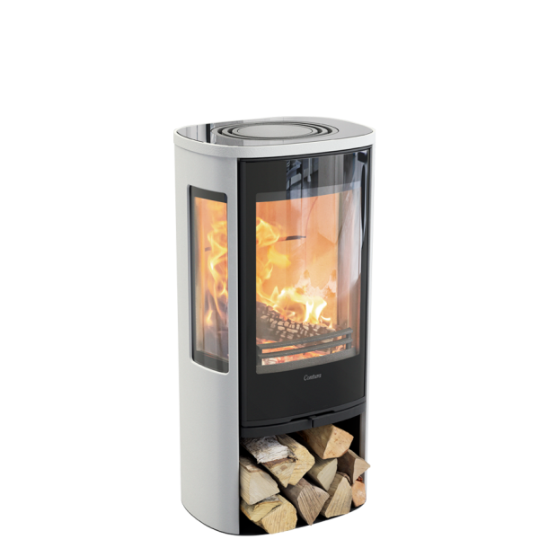 Contura 856G style hvid med glastop