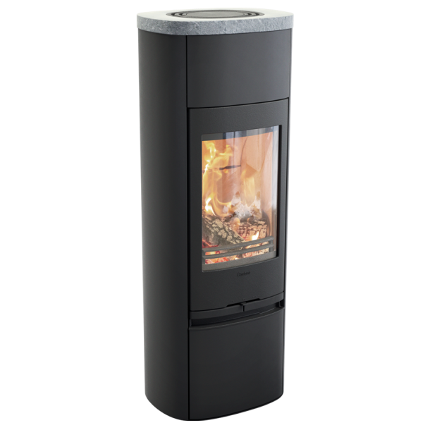 Contura 890G style sort med fedtstenstop
