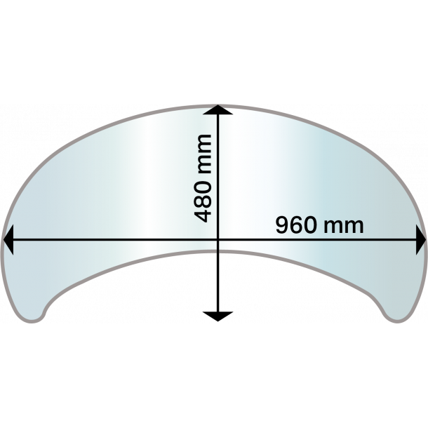 Glasgulvplade Ellipse